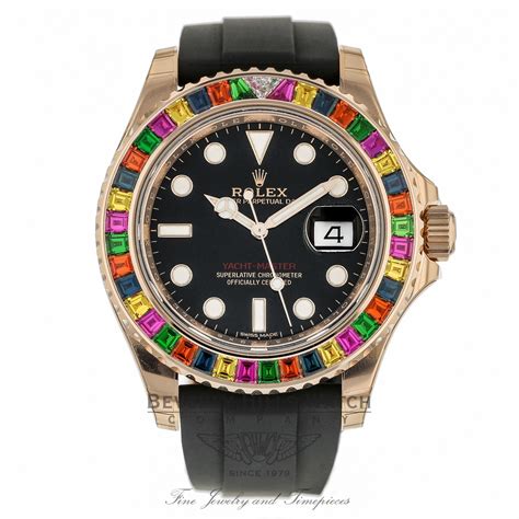 rolex rainbow rubber strap|rolex rubber strap for sale.